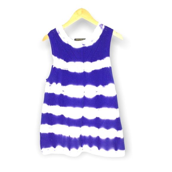 Joseph A Sweaters - Joseph A. purple sleeveless sweater PXL  tie dye 100% cotton Twee
